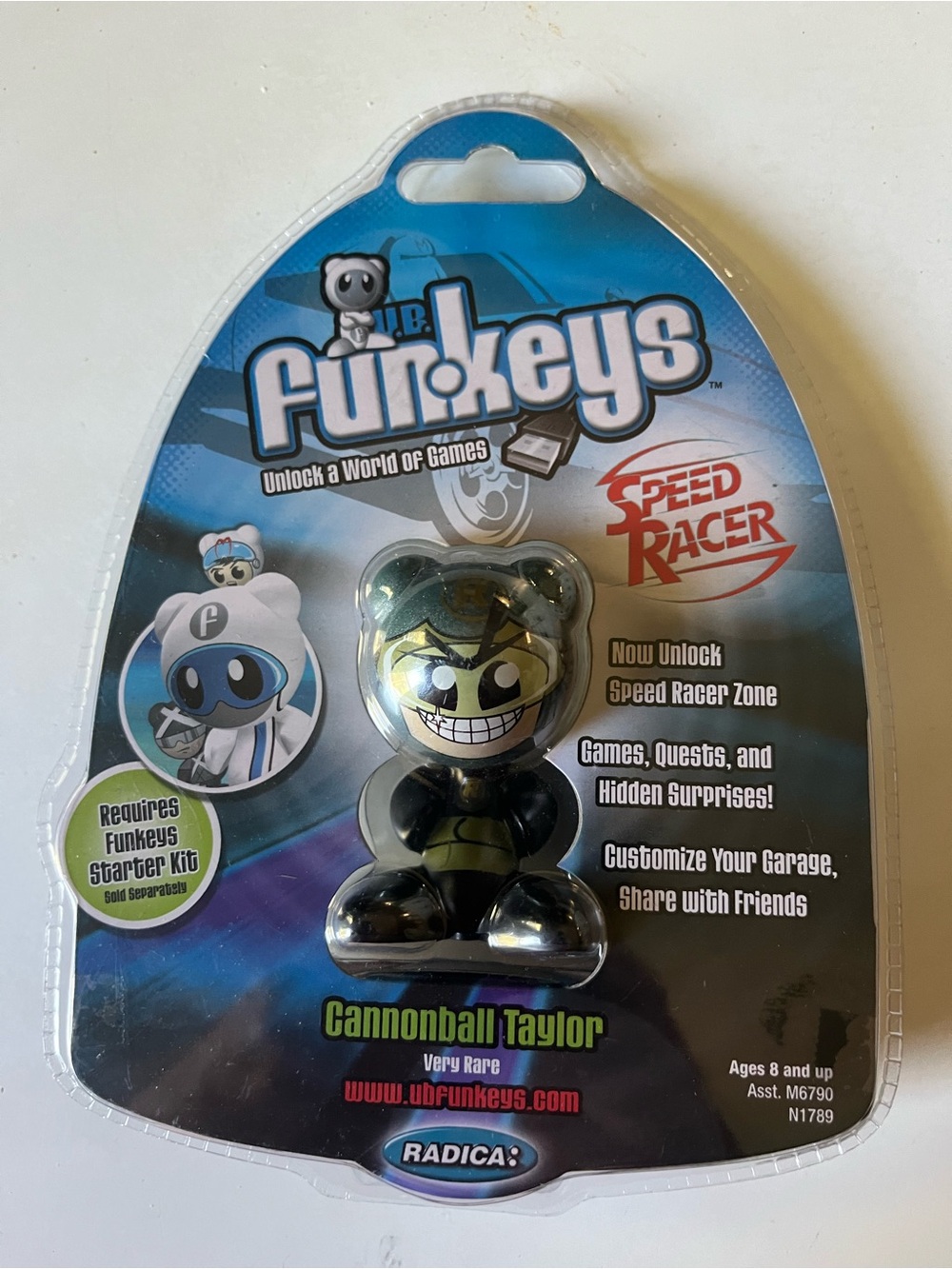 Radica UB Funkeys Speed Racer BIG SMILE CANNONBALL TAYLOR VERY RARE Variant New